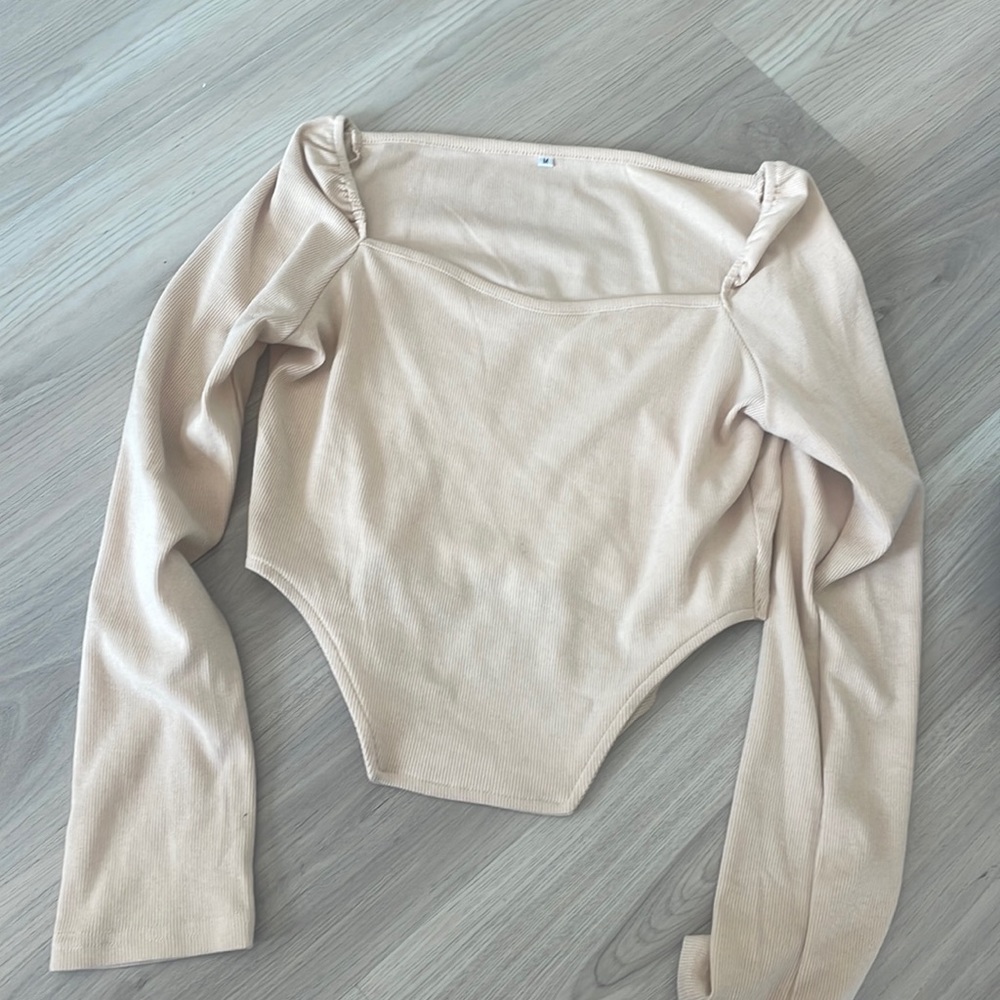 Cream long sleeve top never worn